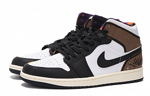 Jordan Air Jordan 1 High-Top Skateboard Shoes Men's Black Brown 2 3066348