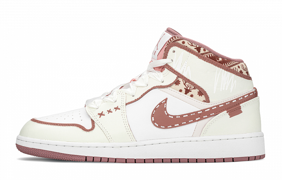 JORDAN Air Jordan 1 Vintage Basketball Shoes Women's Mid top White купить в интернет-магазине Yoocart с быстрой доставкой по России.