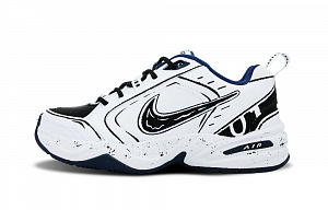 Nike Air Monarch 4 Cushioned Slip-Resistant Low-Top Chunky Sneakers Unisex Black White
