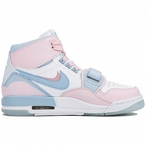 Jordan Legacy 312 High top Vintage Basketball Shoes GS Pink Blue 1 3067443