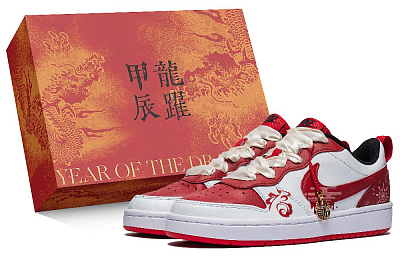 Nike Court Borough Low-Top Skateboard Shoes Women's Red