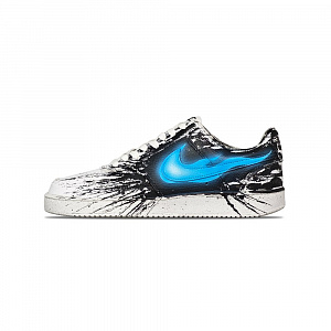 Nike Court Vision Series Slip Resistant Abrasion Resistant Low top Skateboard Shoes Men's Black White Blue