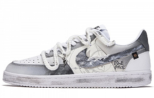 Nike Court Borough 2 Nautical Storm Cushioning, Wear Resistant Low Top Skateboard Shoes Men's Gray