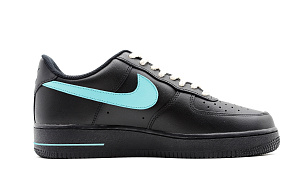 Nike Air Force 1 Black Warrior, Tiffany Blue Color Scheme, Vintage Classic Low Top Skateboard Shoes Unisex Blue Black 1 3074429