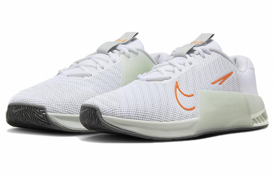 Nike Metcon 9 White Light Silver Bright Madarin купить в интернет-магазине Yoocart с быстрой доставкой по России.