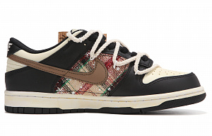 Nike Dunk Slip-Resistant Low-Top Skateboard Shoes Women's Ecru Black 2 3074852