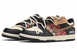 Nike Dunk Slip-Resistant Low-Top Skateboard Shoes Women's Ecru Black 3 3074853