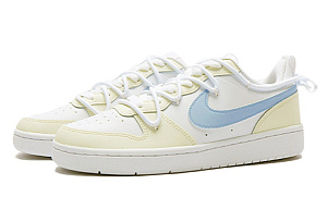 Nike Court Borough 2 Bubble Jellyfish, Cheese Soda Anti Slip Wear Resistant Low Top Skateboard Shoes GS Yellow Blue 2 3074866