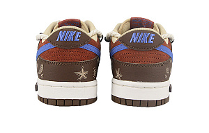 Nike Dunk Paisley Low-Top Skateboard Shoes Men's Brown Blue 3 3074897