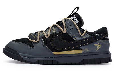 Nike Air Dunk Jumbo Remastered 811 Manufacturing Slip-Resistant Low-Top Skateboard Shoes Men's Dark Gray