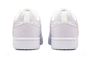 Nike Court Borough Balance Lightweight Waterproof Slip Resistant Low top Skateboard Shoes Women's White Purple 3 3074938