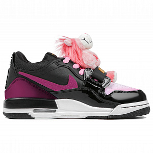 Jordan Legacy 312 Low Low-Top Vintage Basketball Shoes GS Black Pink 1 3075090