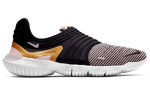 Nike Free Rn Flyknit 3.0 For Black/Golden Women's 1 3075101