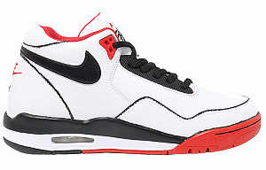 Nike Flight Legacy Mid-Top Vintage Basketball Shoes Unisex Red White Black 1 3075255