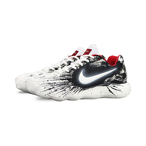 Nike Hyperdunk 2017 Low-Top Basketball Shoes Men's Black White 2 3076411