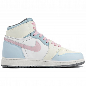 Jordan Air Jordan 1 High Top Skateboard Shoes GS Blue Pink 2 3076530