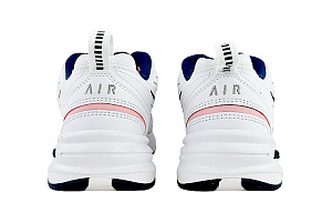 Nike Air Monarch 4 Anti-Slip And Wear-Resistant Height Increasing Coverage Low-Top Chunky Sneakers Unisex White Pink 3 3076559
