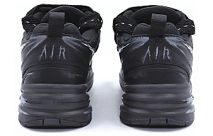 Nike Air Monarch 4 Low Top Chunky Sneakers Unisex Obsidian Black Silver 3 3076571
