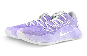 Nike Hyperdunk X Low 10 Cushioned Slip-Resistant Breathable Low-Top Basketball Shoes Men's Purple 2 3076579