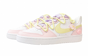 Nike Court Borough Low-Top Skateboard Shoes Women's Pink 2 3076816