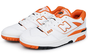New Balance NB 550 Low Top Vintage Basketball Shoes Unisex White Orange 3 3081923