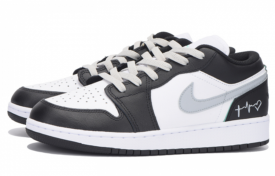 JORDAN Air JORDAN 1 Vintage Basketball Shoes Women's Low Top White/Gray