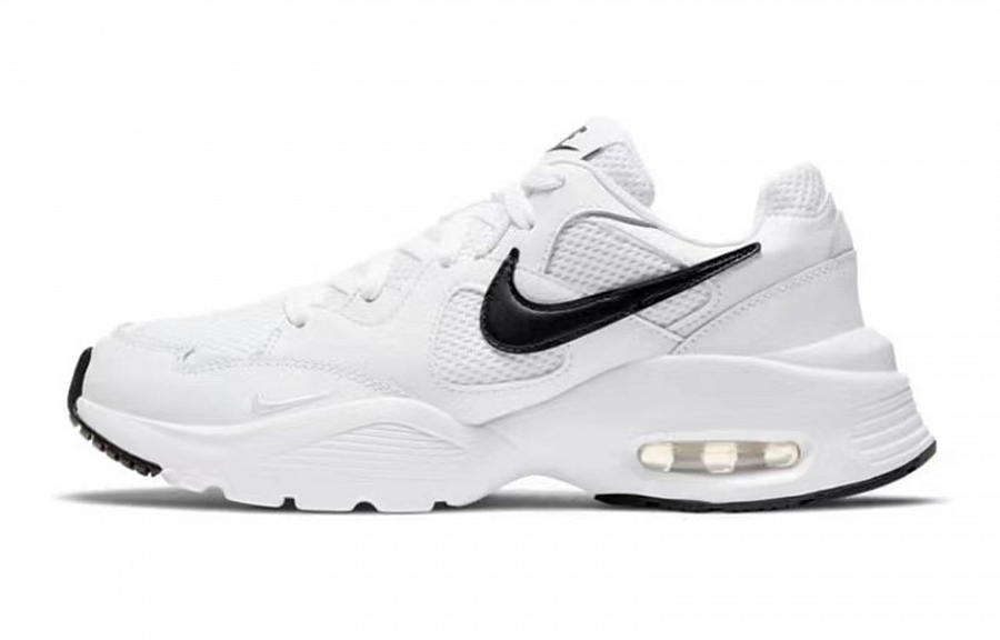 Nike Air Max Fusion Slip-Resistant Low-Top Running Shoes Women's White Tiffany Yellow
