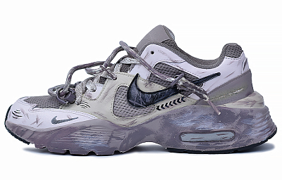 Nike Air Max Fusion Slip Resistant, Abrasion Resistant, Breathable Low Top Casual Running Shoes Men's Gray White Purple