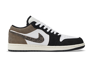 Jordan Air Jordan 1 Low-Top Vintage Basketball Shoes GS Brown Black 1 3095879