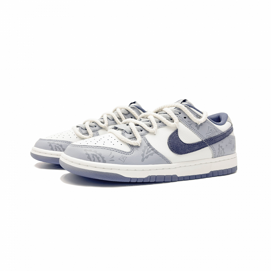 Nike Dunk Low top Skateboard Shoes Men's White Gray купить в интернет-магазине Yoocart с быстрой доставкой по России.