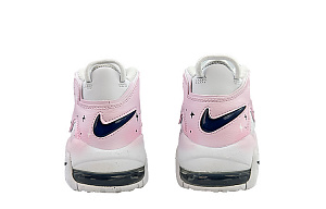 Nike Air More Uptempo Cushioning Anti-Slip And Wear-Resistant Mid-Top Vintage Basketball Shoes GS Pink White Black 3 3096034