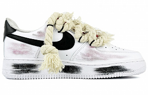 Nike Air Force 1 Low-Top Skateboard Shoes Men's White 1 3096039
