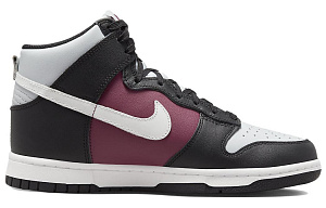 Nike Dunk High Black Rosewood Pure Platinum Women's 1 3096078