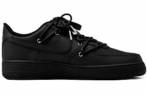 Nike Air Force 1 07 Low-Top Skateboard Shoes Women's Pure Black 2 3097115