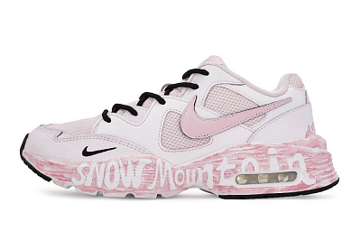 Nike Air Max Fusion Cushioning Anti-Slip And Wear-Resistant Low-Top Casual Running Shoes Women's Pink Black
