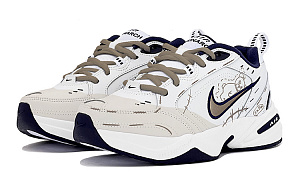 Nike Air Monarch 4 Shock Absorbers Low Top Chunky Sneakers Unisex Khaki 3 3102463