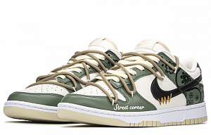 Nike Dunk FZBB Low top Skateboard Shoes Men's Khaki Green 2 3102541