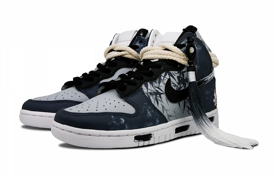 Nike High-Top Skateboard Shoes Unisex Black Gray Color купить в интернет-магазине Yoocart с быстрой доставкой по России.