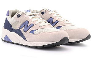 New Balance NB 580 Low Top Casual Running Shoes Unisex Beige Navy Blue 2 3106423