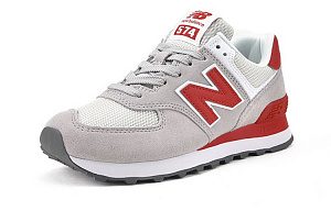 New Balance 574 Series Of Grey Red Women's 1 3108046