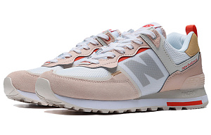 New Balance 574 Shoes For Pink/Orange Women's 2 3108075