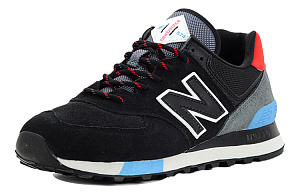 New Balance 574 Black Velocity Red 1 3108260