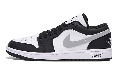 Jordan Air Jordan 1 Vintage Basketball Shoes Men Low Top Black Gray