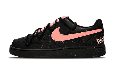 Nike Court Vision Low Anti Slip Wear Resistant Low Top Skateboard Shoes Unisex Black