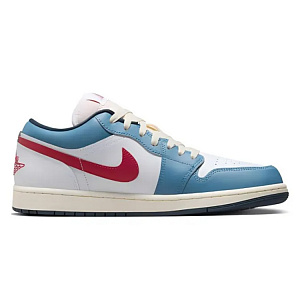 JORDAN Air JORDAN 1 Vintage Basketball Shoes Men Low-Top White Blue 1 3118388