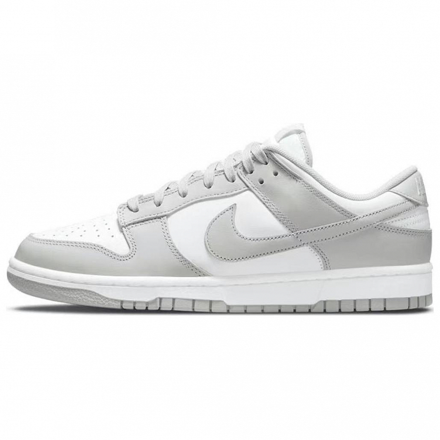 Nike Dunk Smiley Face Mischief Anti-Slip And Wear-Resistant Lightweight Low-Top Skateboard Shoes Men's Gray White Black