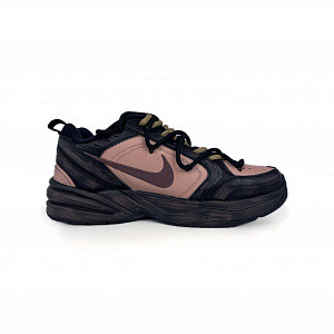 Nike Air Monarch 4 Anti-Slip And Wear-Resistant Lightweight Low-Top Chunky Sneakers Unisex Black Brown 1 3118428