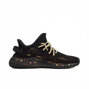 Adidas Originals Yeezy Boost 350 V2 Lightweight Support Balance Low top Casual Shoes Unisex Black Gold 1 3118444