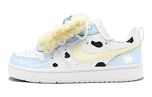 Nike Court Borough Slip-Resistant Low-Top Skateboard Shoes GS Yellow Blue 1 3118595