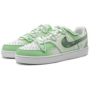 Nike Court Vision 1 Low-Top Skateboard Shoes Women's White Green 2 3119007